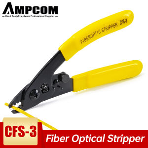 AMPCOM Fiber Optical Stripper CFS3/CFS2 Cable Cutting Plier for Simplex and Duplex OM2 OM3 OM4 OM5 Fiber Cable Stripping