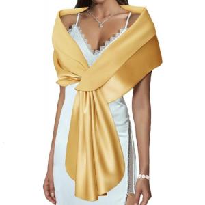 Thêu tay satins khăn choàng thoải mái satins khăn choàng Trọng lượng nhẹ Áo choàng cô dâu satins khăn choàng phụ kiện cô dâu