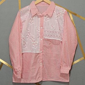 Atasan wanita kekinian / atasan korean style / atasan salur wanita oversize
