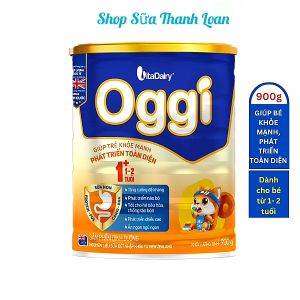 (HSD T8-2027) (Quét Mã QR Tích Xu) Sữa Bột VitaDairy OGGI 1+ 900g (Cho Trẻ Từ 1-2 Tuổi).