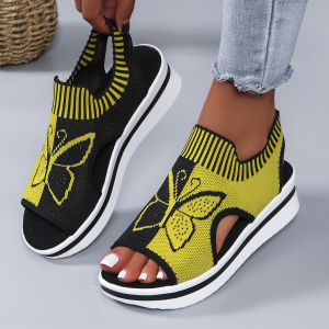 [Free Shipping] Plus-Size Summer New Casual  Open-Toe Beach Sandals For Women In A Sporty Style