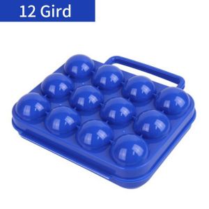 MINIYX 6/12 Grid Durable Folding Organizer Portable Outdoor Camping Picnic Egg Storage Box Egg Tray Eggs Box Case