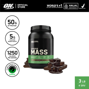 Optimum Nutrition Serious Mass 3 lbs - Weight Gainer / Suplemen / Gym / Penambah Berat Badan