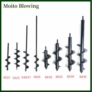 Moito Garden Planting Flowers And Plants Digging Hole Drill Bit Spiral Rod Loose Soil Alloy Ground Ddrill Bit Short Rod