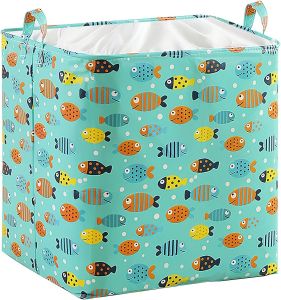 ***2025 NEW** Dirty Clothes Hamper Folding Laundry Basket Cotton Linen Clothing Sorting Bag Dustproof Waterproof Storage Bag Hamper Pakaian Kotor Bakul Dobi Lipat Kapas Linen Beg Isih Pakaian Kalis Habuk Penyimpan Tahan Air 巨无霸收纳袋
