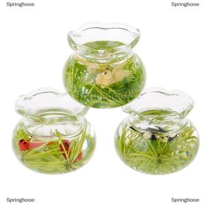 [COD] Springhooe 1:12ชามแก้วสำหรับ Fish TANK dollhouse Miniature 1/12อุปกรณ์เสริมตกแต่ง