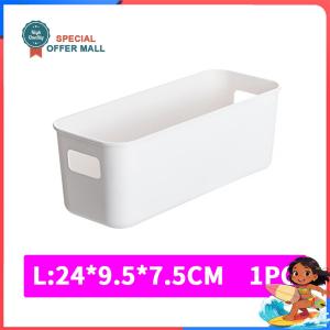 【Special Offer】Plastic Storage Basket with Handle Rectangular Multipurpose Organizer for Kitchen Pantry Snacks Cosmetics Office Desk Drawer Stackable Space Saving Home Decor
