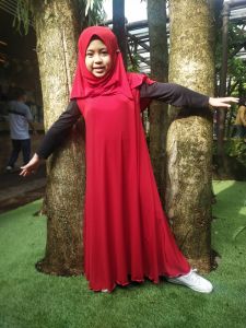 BAJU GAMIS ANAK OVER ALL KOMBINASI DUA WARNA