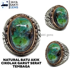 Natural Batu Akik Cikolak Garut Serat Tembaga CKG08