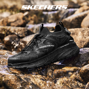 Skechers สเก็ตเชอร์ส รองเท้าเทรลผู้ชาย Men Outdoor DLux Trekker Sandal Rebel Creek Trail Shoes - 237639-BBK