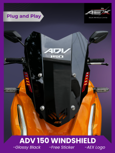 ADV 150 Windshield Visor Plug and Play – Fits Stock Bracket – Premium Windshield Upgrade