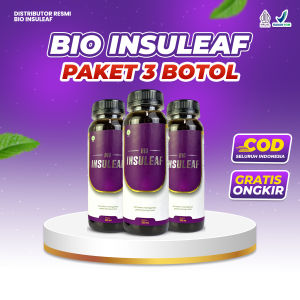 Bio Insuleaf 3 Botol Atasi Masalah Diabetes Tanpa Efek Samping