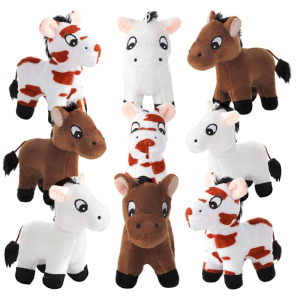 9-36PCS Standing Horse Stuffed Animal 12CM Mini Plush Horse Stuffed Horse Plush Toy for Animal Theme Party Birthday Favors2026