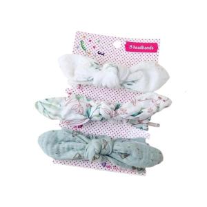 Trẻ sơ sinh tai con vật Headband bông gạc hairband 3 cái headdress Set cho bé tuổi từ 0 đến 3 năm mặc thoải mái