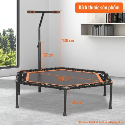 (ALL TRAMPOLINE) BG-Sàn nhún lò xo Trampoline có tay vịn dành cho mọi lứa tuổi mẫu mới hót Sport