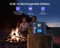 Mini Projector with Android TV, DLP and Rechargeable Battery, WiMiUS Pico Pocket Portable Projector with WiFi Bluetooth, 360°Speaker, 1080P Support, Wireless Smart Outdoor Projector for Phone/HDMI/USB. 