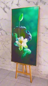 Tranh Hoa Sen Thuần Khiết Tranh Hoa Sen Hiện Đại Tranh Canvas Tranh Tráng Gương Tranh Trang Trí