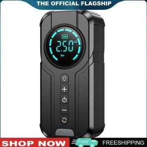 [TOPACE MALL]150PSI Portable Air Compressor Multifunctional 4 in 1 Wireless Air Pump USB Rechargeable for Car Motorcycle Bicycle Ball