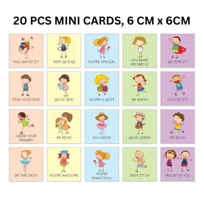 20 PCS Mini Motivational Cards - Encouragement Praise Appreciation