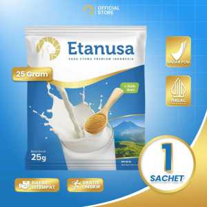 ETANUSA Susu Kambing Sachet Rasa Gula Aren 25gr Aman Untuk Alergi Susu Sapi