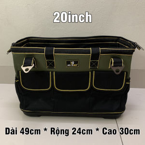 Túi đựng dụng cụ đồ nghề JK-201 đế nhựa 20Inch chống thấm nước nhiều ngăn tiện lợi