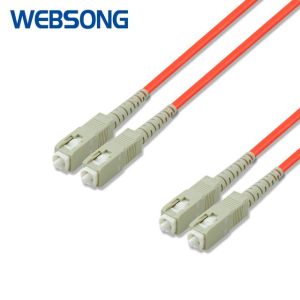 Kabel Fiber Optic Patch Cord SC to SC Duplex Multimode 3M 15M 50M 100M