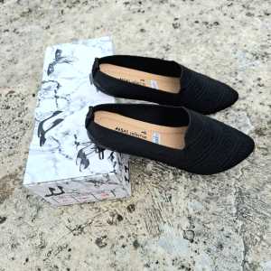 ARSAS COLLECTION - Sepatu Wanita Flat Shoes Rajut Import