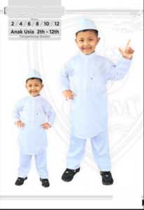 Baju koko dan celana manasik haji anak laki-laki