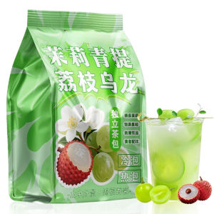 Jasmine Green Litchi Oolong Tea Hot and Cold Double Soak 250g 500g 茉莉青提荔枝