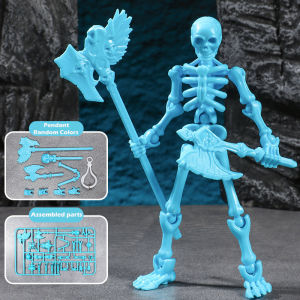 3D Printed Lucky 13 Action Figure Joint Man Dummy 13 Poseable Skeleton Assembly Model Toys