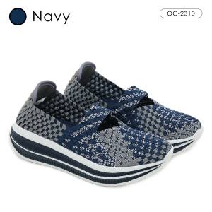 OCTAVIA Sepatu Slip On Rajut Knit Wedges Wanita #OC-2310