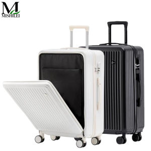 Mishilei 24Inch Luggage Front-loading Hard Shell Suitcase Cabin Suitcase Business Trolley Case