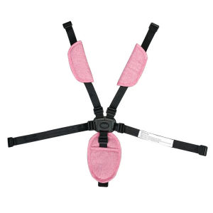 Safety Belt For Baby Stroller Dinner Chair 5 Points Fixing Strap With Crotch Shoulder Protector Length Adjustable