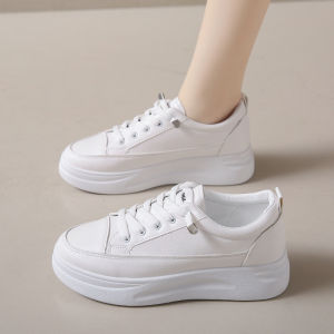 รองเท้าผ้าใบผู้หญิง พื้นหนา สวมใส่สบาย ระบายอากาศได้ดี กันลื่น และทนทานต่อการสึกหรอ shoes