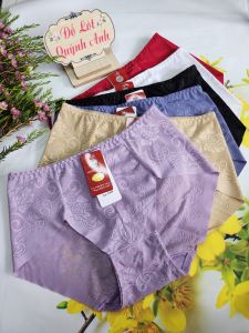 COMBO 5 Quần lót nữ thun lạnh phối ren cao cấp [Mã :3309] Chất mềm mịn thoáng mát không lộ đường may Size 50 - 63 KG  - Đồ Lót Quỳnh Anh