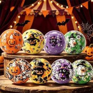 DJRGS Slow Rebound Squishy Ball Slow Rising Handmade Squeeze Toy Fun Squeeze Cute Fidget Toy Halloween Party