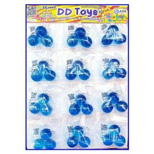 ลูกแก้วแผง สีฟ้าใส 25มิล ชนิด แผง บรรจุ 12 ถุง/แผง แก้วแท้เกรดA ลูกกลมมาตรฐาน