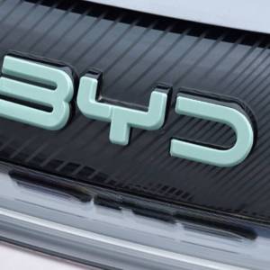 สีเขียว BYD โลโก้ด้านหน้า BYD Dolphin 2022-2025 สีเขียว สำหรับตกแต่งรถ kgd.store