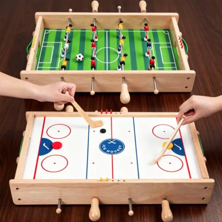 Homyl%202-in-1%20Table%20Football%20Game%20Double%20Player%20Wooden%20Foosball%20Table%20Interactive%20Wooden%20Soccer%20Game%20Family%20Fun%20for%20Children,%20Indoor,%20Playroom%20-%20Image%204