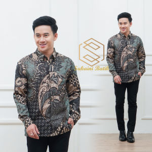KEMEJA BATIK PRIA LENGAN PANJANG DEWASA M L XL XXL