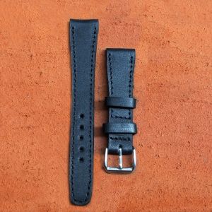 Tali Jam Tangan Kulit Wanita - Pull Up Warna Hitam Garansi 1 Tahun