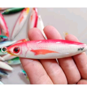 umpan pancing metal jig colt sniper full GID 3D Motif ikan asli 30 406080.100 gram