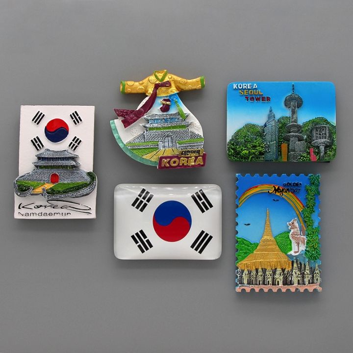 Golden Myanmar Magnete Frigorifero 3D - Souvenir Di Viaggio, 5.5x5.5 Cm, Fatto A Mano In Poliresina - 6