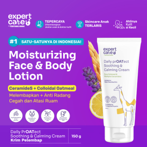 Expert Care Soothing Calming Moisturizer | Lotion Bayi Anak Colloidal Oatmeal Ceramide - Melembabkan  Kulit (150g)