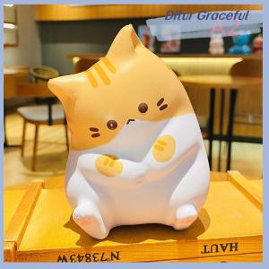 Ditur New Cat Stress Squishy Toy PU Slow Rising Squeeze Antistress Ball Cartoon Table Ornaments Squishy Stress Reliever Toys