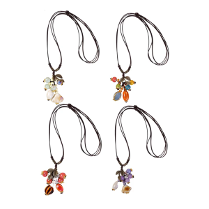 Nature Inspired Ceramic Necklace Textured Leaf Charm Comfortable Wear Adjustable Chain Fashion Accessory Daily Use