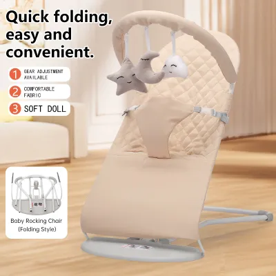 Foldable Baby Balance Chair Baby Balance Chair Rocker Bouncer Chair Buai Lantai Baby Gear Chair