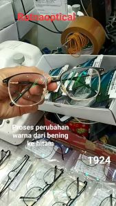 RATNA88-TERLARIS Frame Kacamata Pria/Wanita 2124 Gratis Lensa Photocromic NORMAL Berubah Warna Trendy FREE BOX DAN KAINLAP