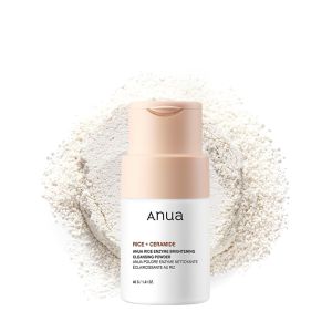 [Reday stock]ANUA  Rice Enzyme Brightening Cleansing Powder  Rice Mask  Ceramide  Gentle Facial Cleanser  Brighten Skin Tone  Dry skin  South Korea Skin Care Products  Fragrance-Free 40  Gram /1.41  Fluid Ounce