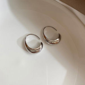 Ganten🍎Anting Berbentuk C Tidak Beraturan Gaya Eropa Dan Amerika/Aanting Paduan Sederhana/Anting Serbaguna Wanita